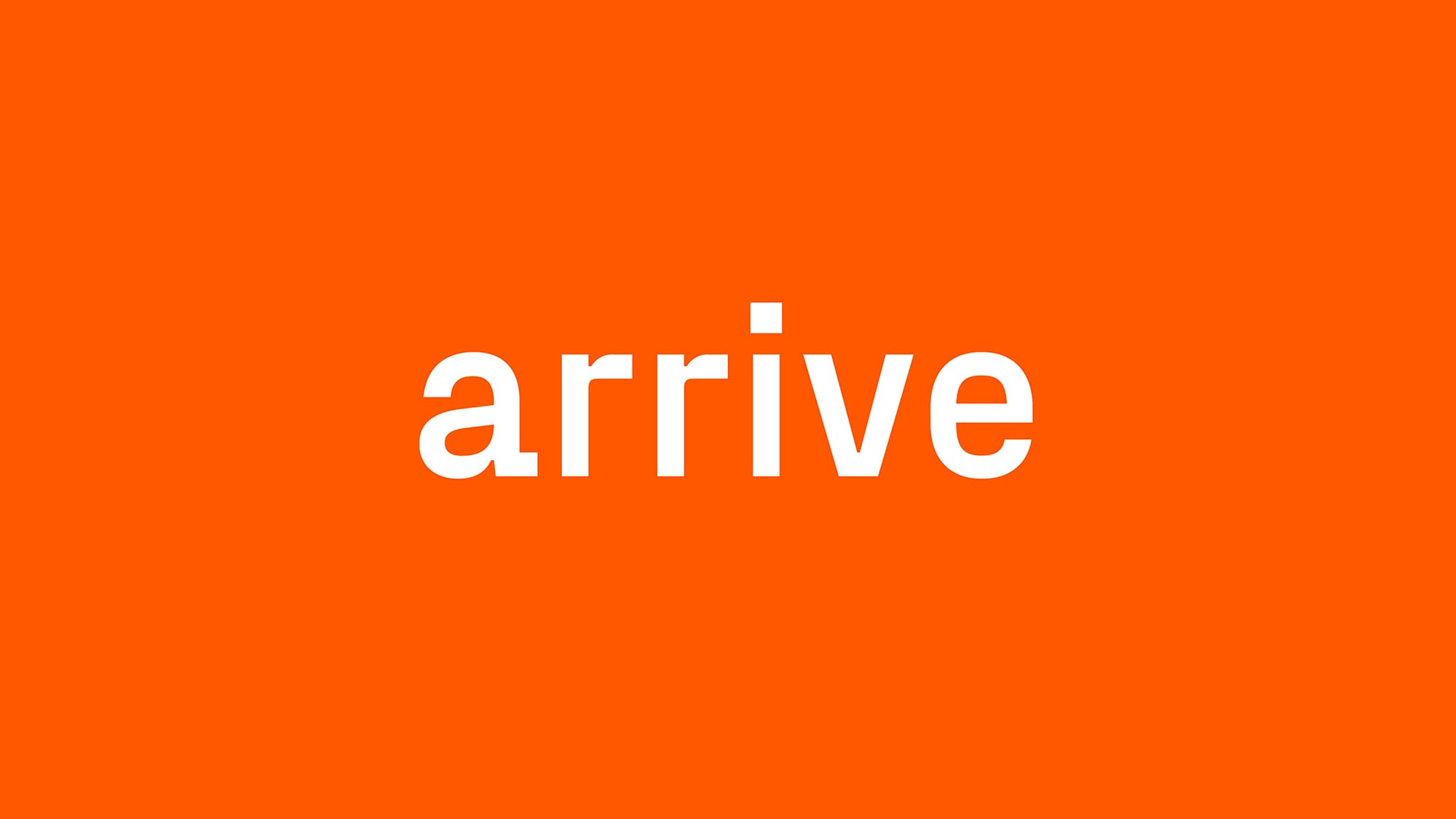 Shuttlefish Studio | Arrive Create logo in brand orange